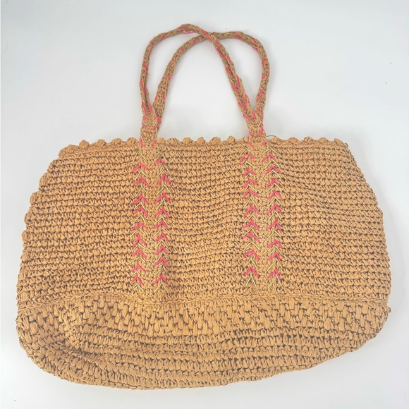 Lilly Pulitzer Beach Tote Bag Nosara Straw - Picture 6 of 8